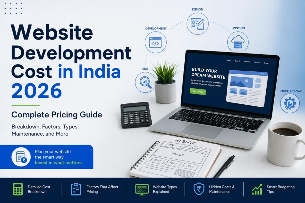 website development cost in india 2026